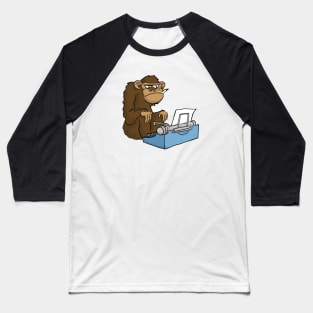 Typewriter monkey Baseball T-Shirt